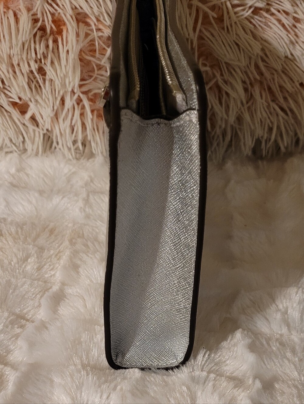 Silver Michael Kors Purse - Crosbody/Shoulder or Clutch - LIKE NEW - Picture 5 of 14